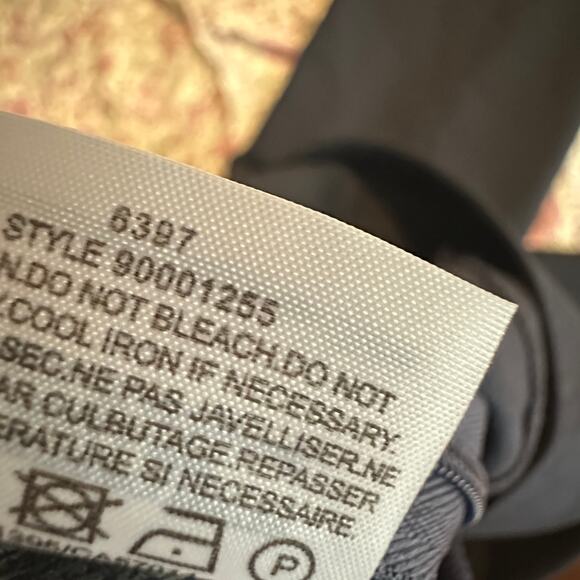 Tory Burch Azalea Pants Size 16 Wool Blend Navy Blue Slim Leg Ankle Stretch - Picture 5 of 7